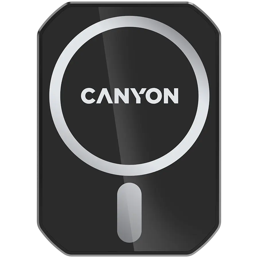 Suport auto telefon cu incarcare Wireless Canyon, CM-15 15W Magnetic for pentru Iphone 12/13/14 Black (CNE-CCA15B01)