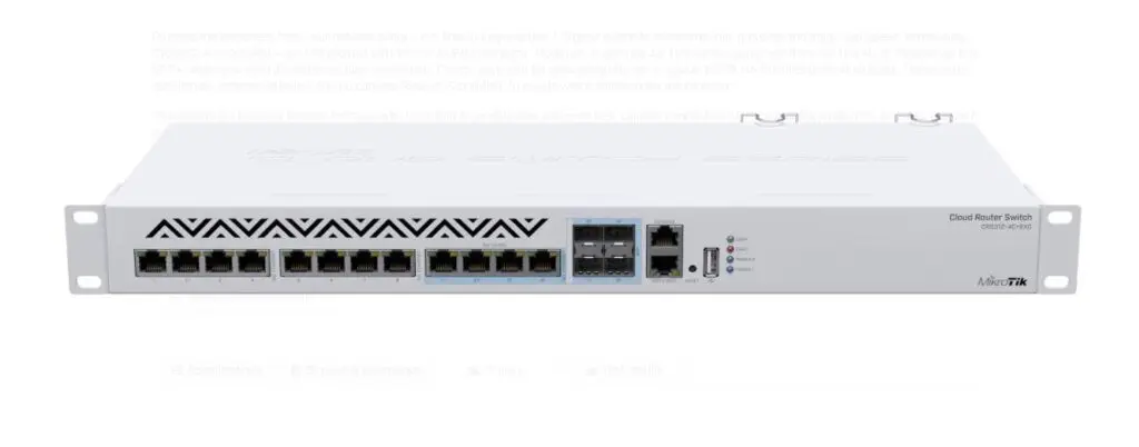 Switch MikroTik CRS312-4C+8XG-RM 8×10G + 4 combo