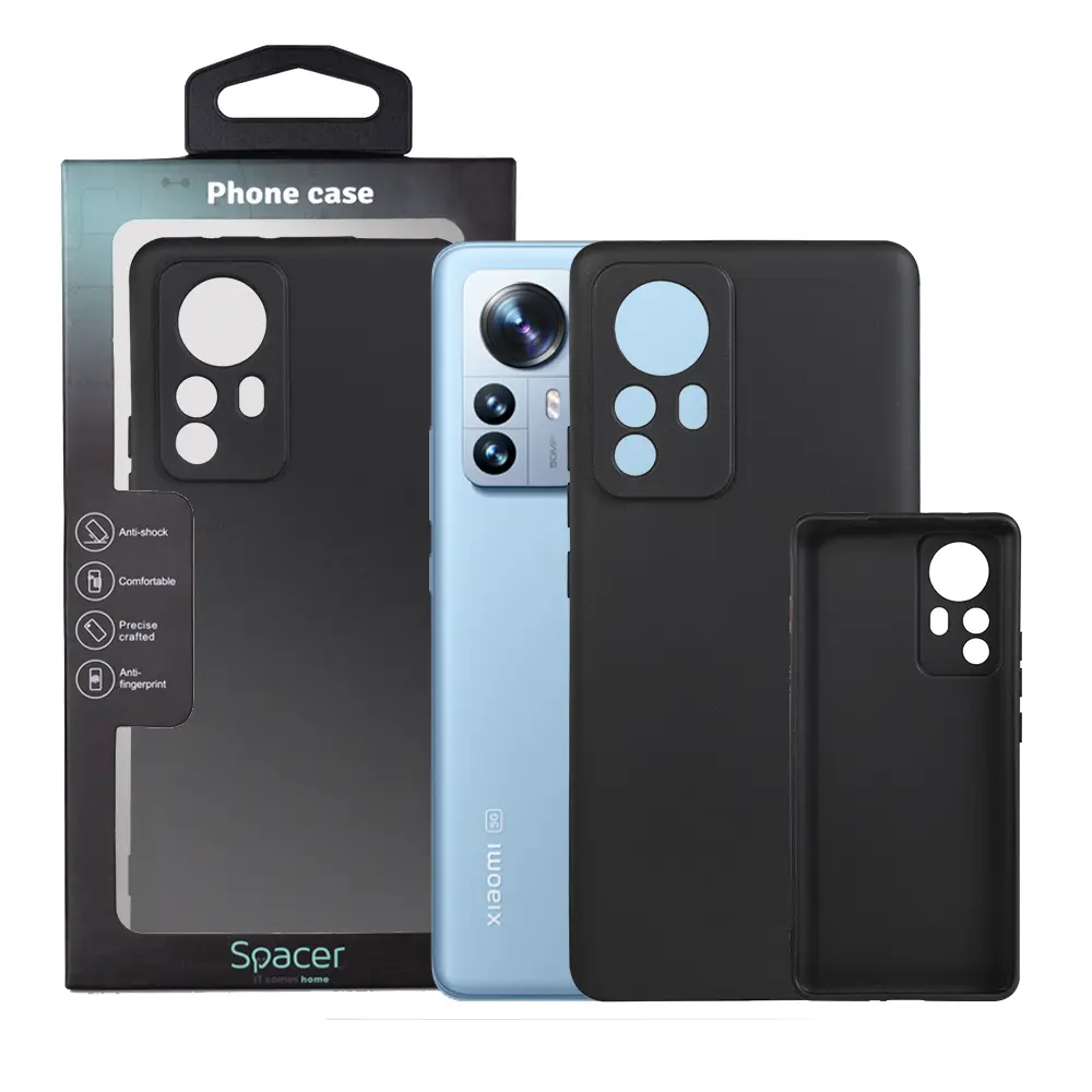 Husă Spacer Xiaomi 12 Pro TPU neagră