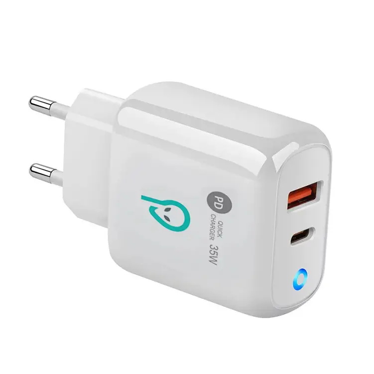 Încărcător rețea Spacer SPAR-DUOQ-02 35W USB-C PD alb