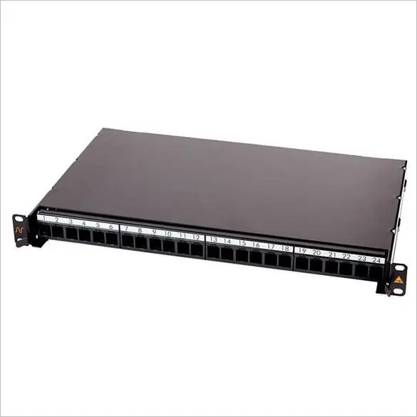 Patch panel Nexans N439 4SNB FO 24 snap-in negru