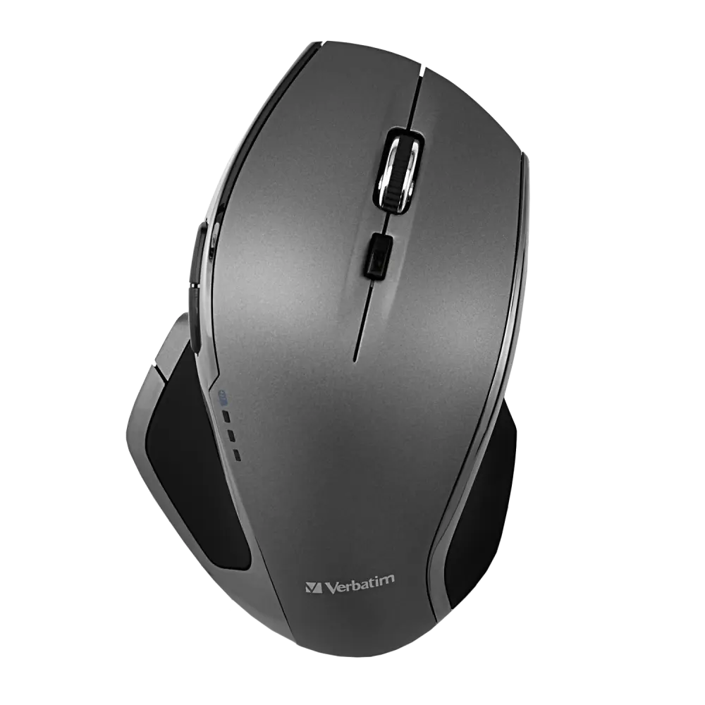 Mouse wireless Verbatim Deluxe 8 butoane 1600 DPI Gri
