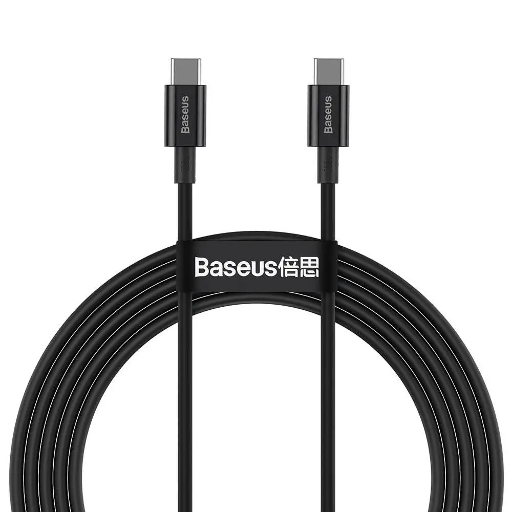 Baseus Superior Series CATYS-C01 USB Type-C la USB Type-C 2m 100W negru