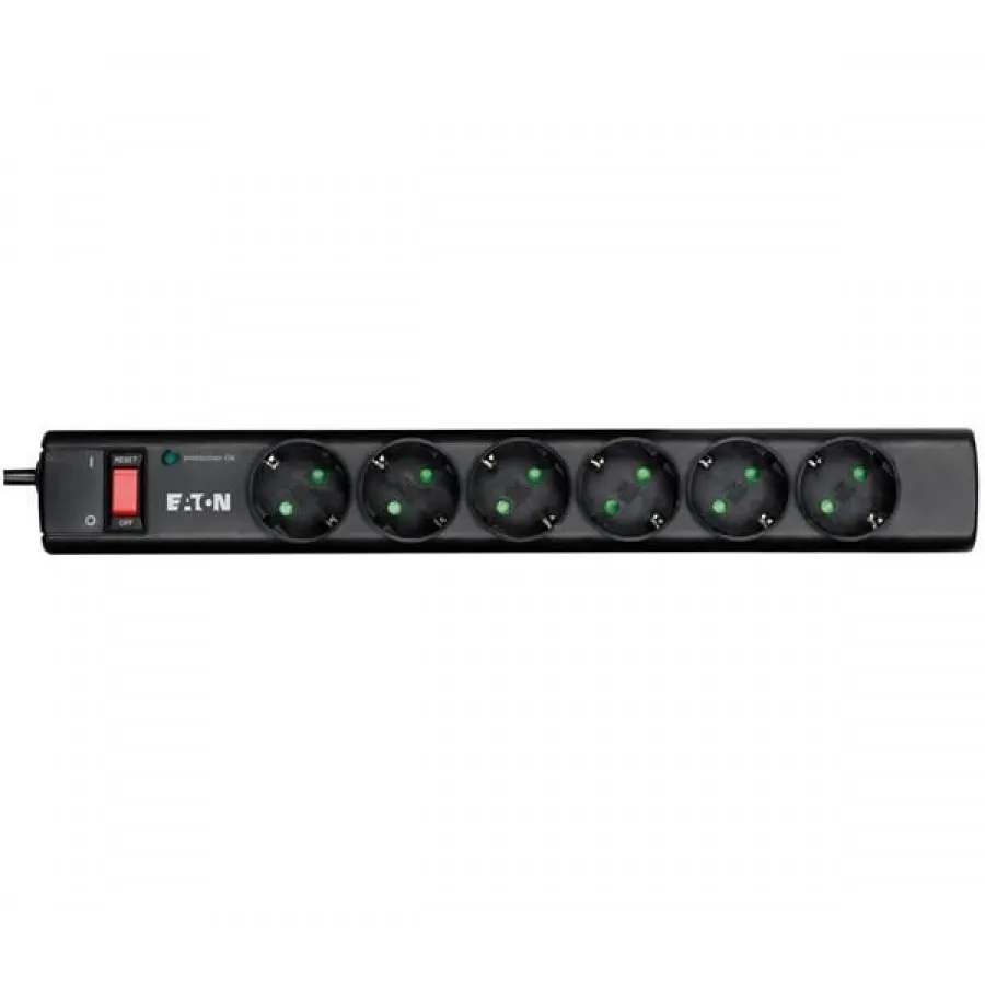 Prelungitor Eaton PS6D 6 prize Schuko cu întrerupător