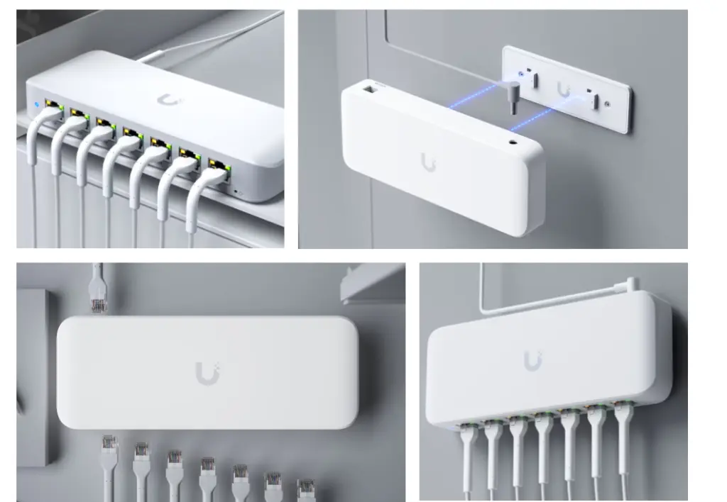 Switch Ubiquiti USW-ULTRA-210W, 8 porturi Gigabit PoE, 202W, Layer 2