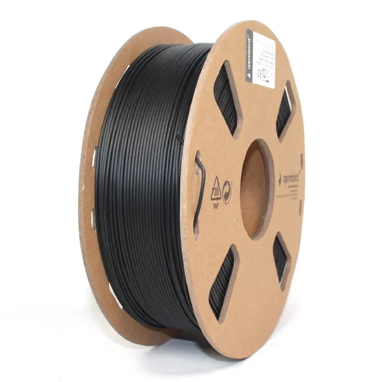 Filament PLA Gembird Carbon negru 1,75 mm 0,8 kg