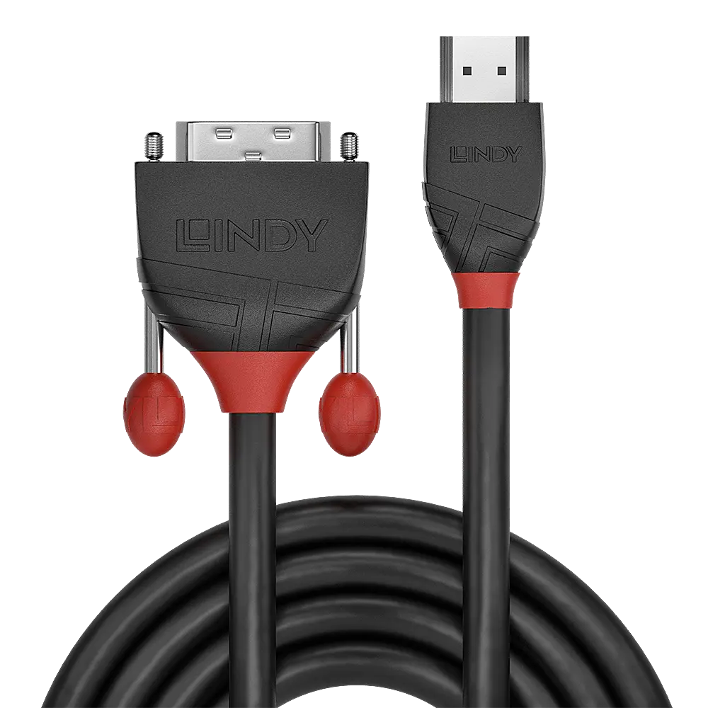 Cablu HDMI DVI Lindy 5 m negru