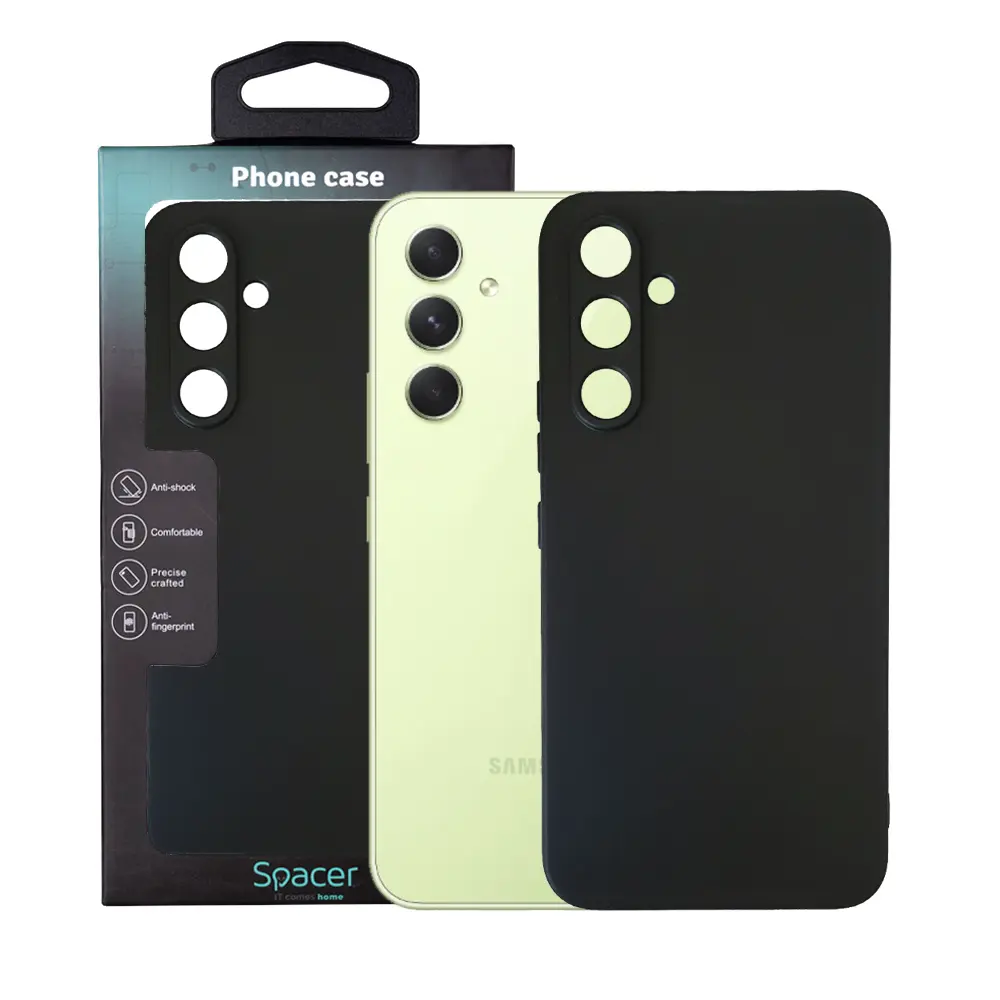 Husă Spacer Samsung Galaxy A54 5G TPU negru 1,5 mm