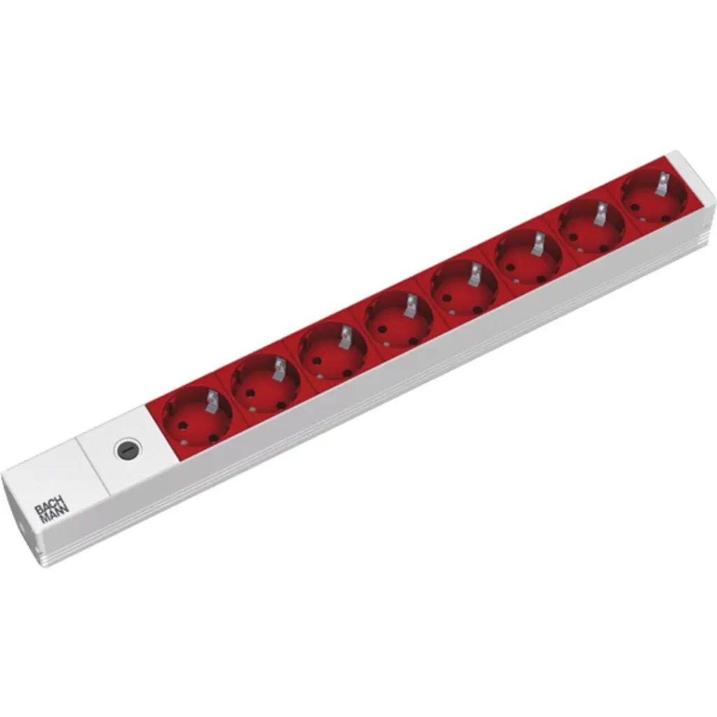 Prelungitor Bachmann BM-333-410 8 prize roșii C14 10A PDU
