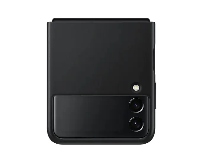 Husa Samsung Leather Cover Galaxy Z Flip 3 5G Black