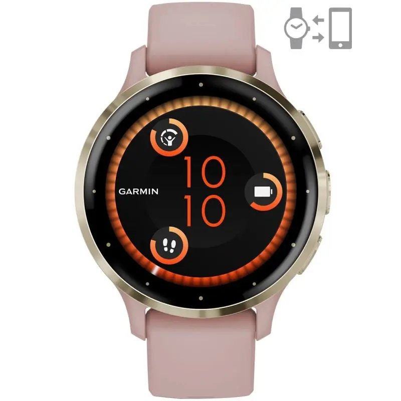 Smartwatch Garmin Venu 3S Pink Dawn Soft Gold GPS Wi-Fi