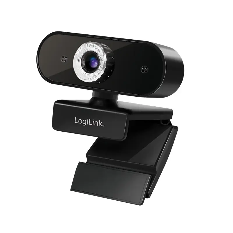 Cameră web LogiLink UA0371 Full HD USB microfon negru