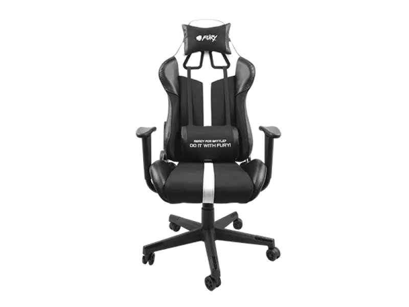 Scaun gaming Genesis Fury Avenger XL alb negru NFF-1712