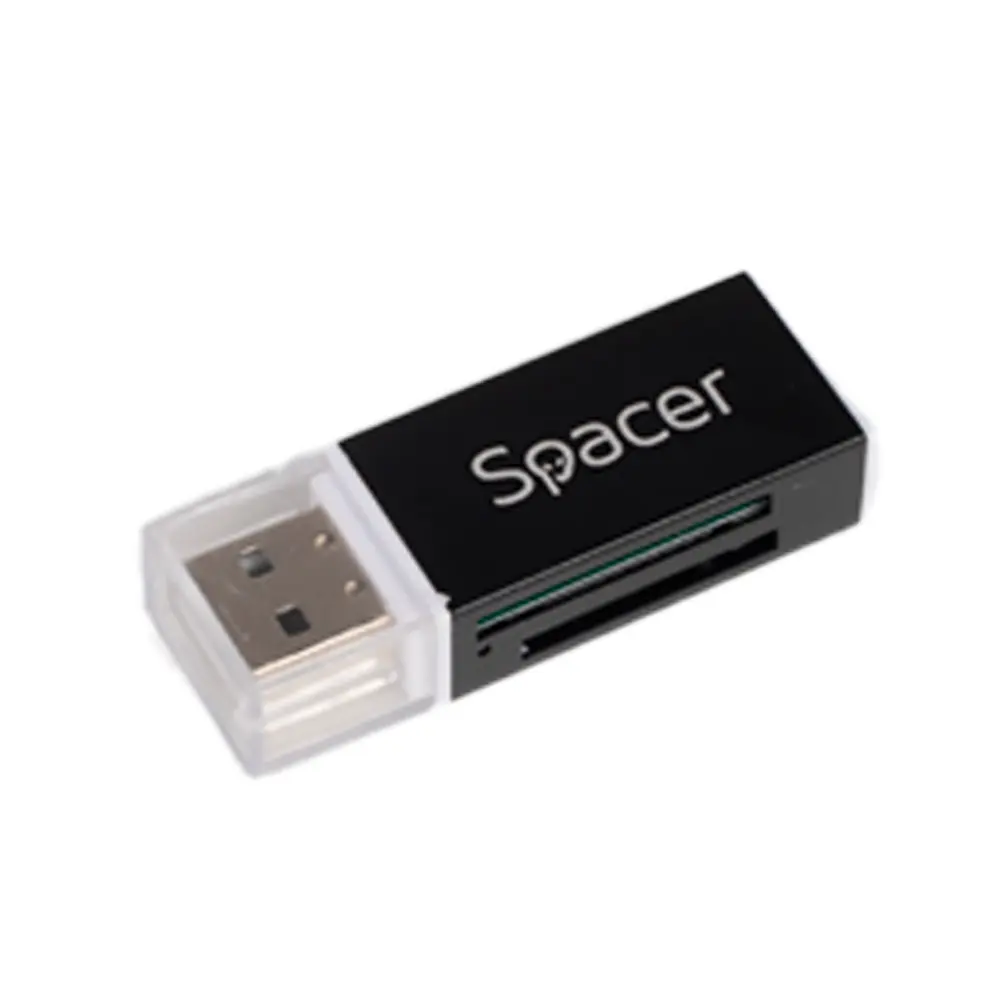 Card reader Spacer SPCR-658 extern USB 2.0, SD/microSD/MS/M2, negru