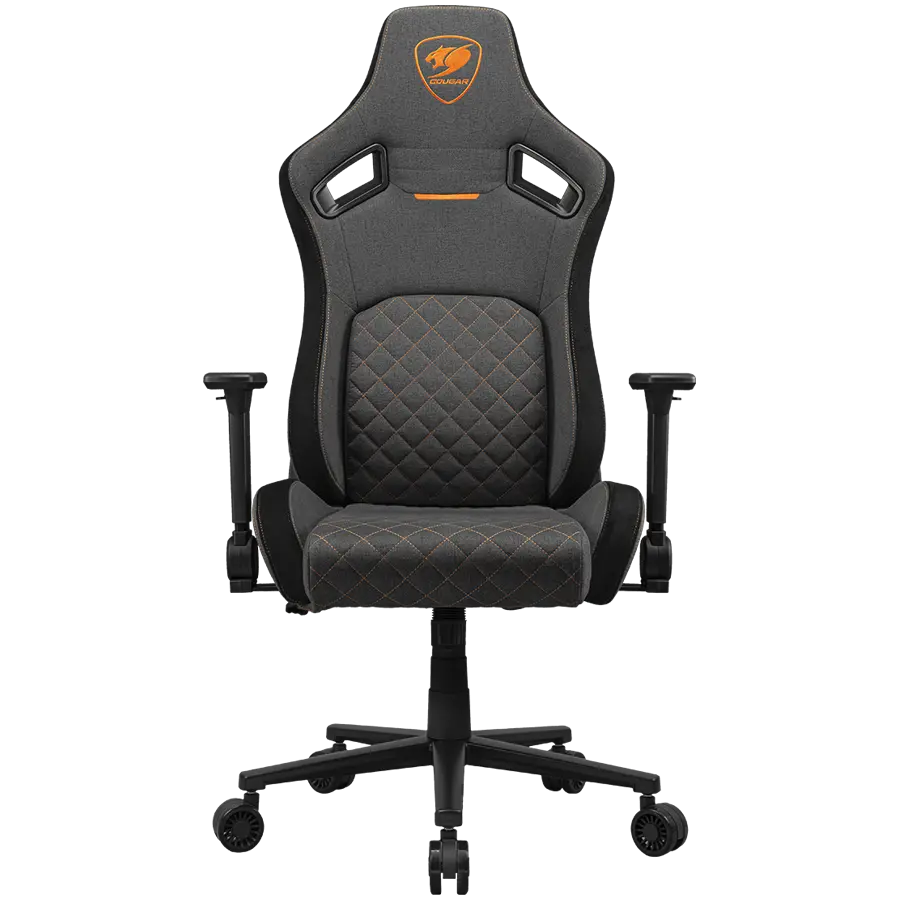 Scaun gaming Cougar Defensor, 120kg, gri-portocaliu, 129x75x66cm