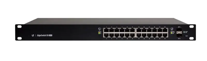 Switch Ubiquiti ES-24-250W EdgeSwitch PoE+ 24 (250W), 24 ports 10/100/1000 RJ45, 2 ports 1 Gbps SFP