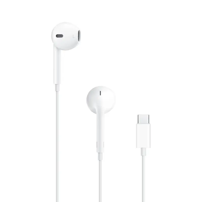 Căști Apple EarPods USB-C albe cu telecomandă și microfon