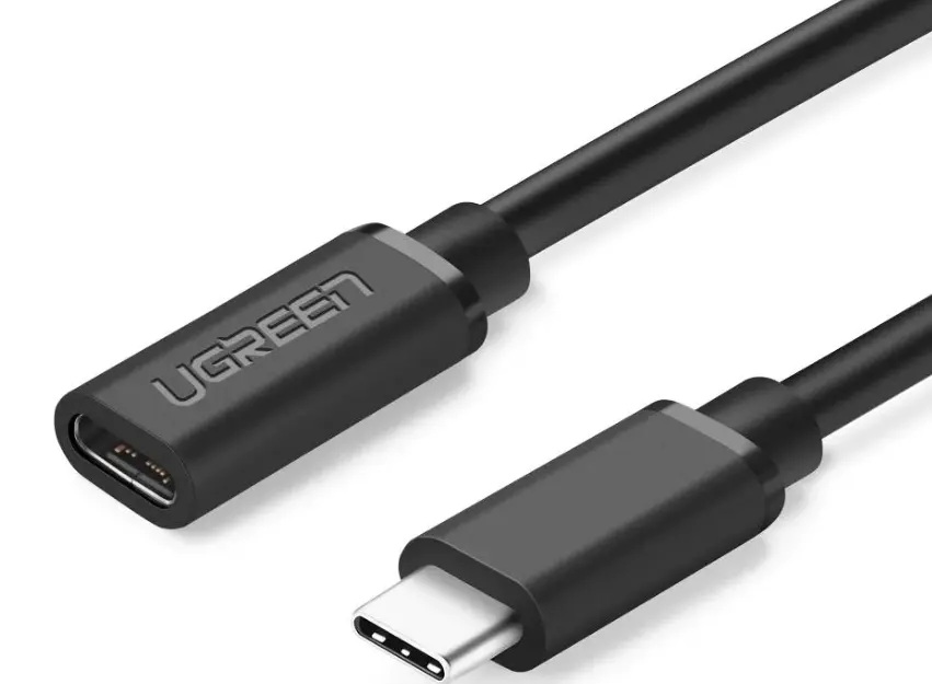 Cablu prelungitor UGreen US353 USB Type-C 1m negru