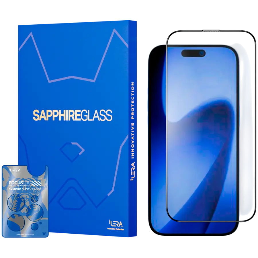 Folie sticlă iLera Sapphire Ultra Glass iPhone 17 Pro Max 2.0
