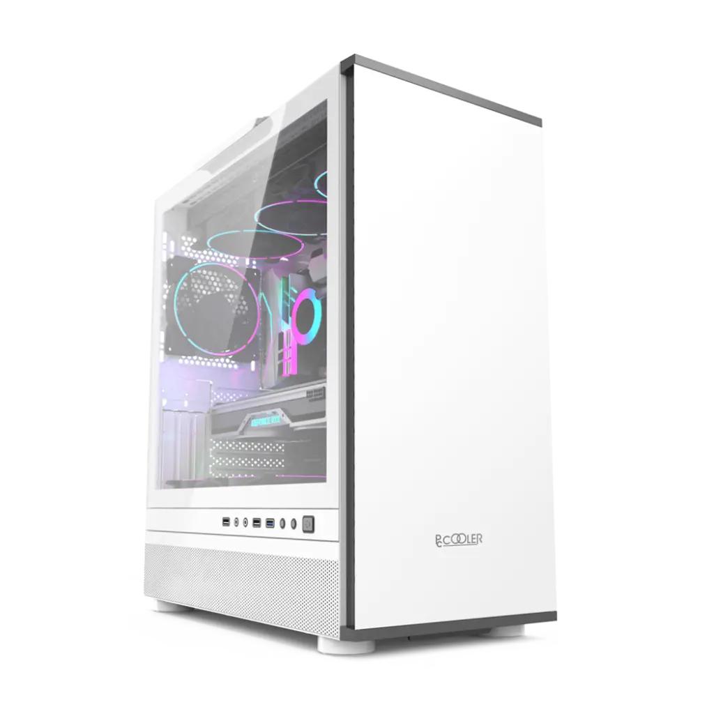Carcasă PCCOOLER IE200W Albă ATX