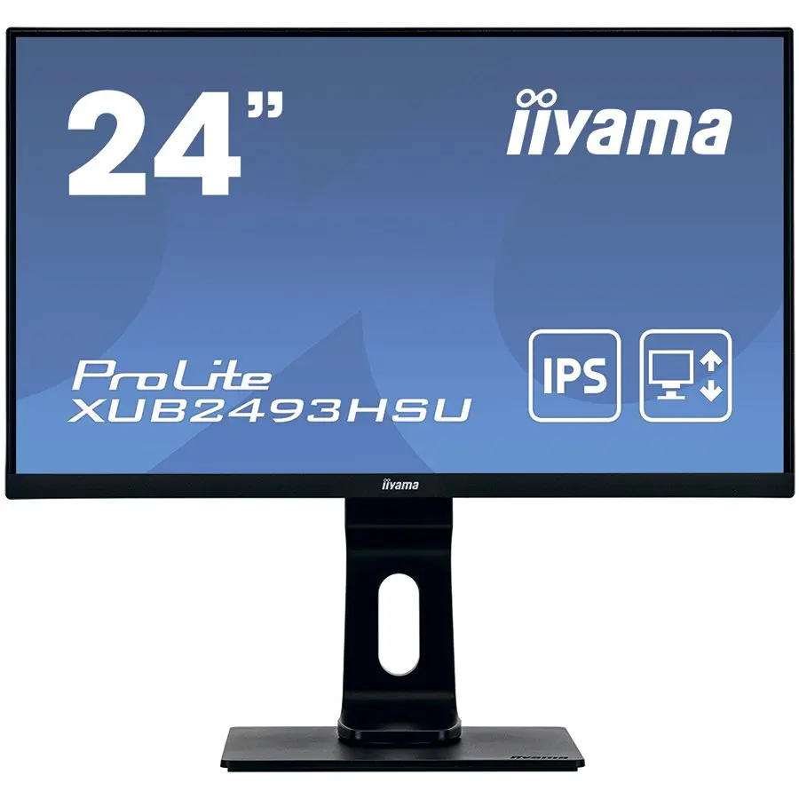 Monitor LED IPS iiyama ProLite XUB2493HSU-B6 23.8″ Full HD, 100Hz, 1ms, HDMI, DisplayPort, HUB USB 2×2.0, HAS (150mm), Flicker-free + Blue light