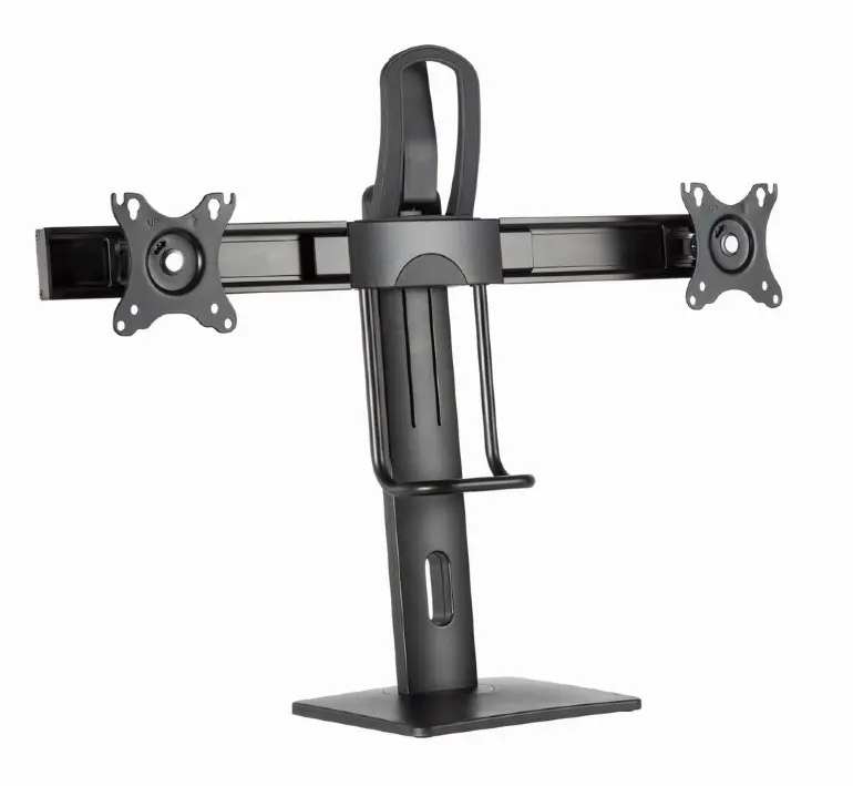 Suport birou 2 monitoare Gembird MS-D2-01 negru 27 inch