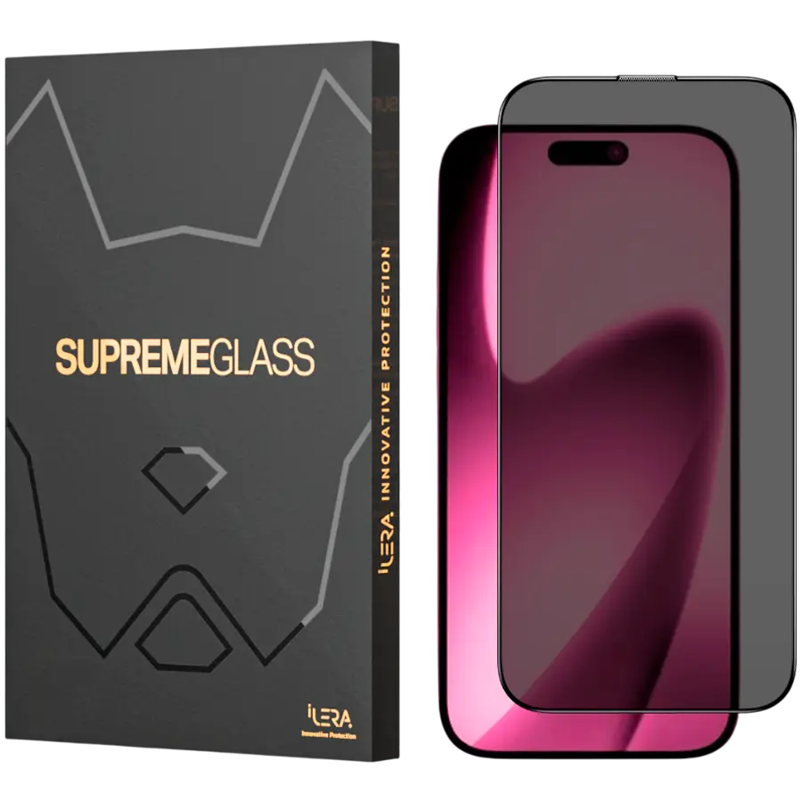Folie privacy iLera DeLuxe Incognito Glass iPhone 17 Pro