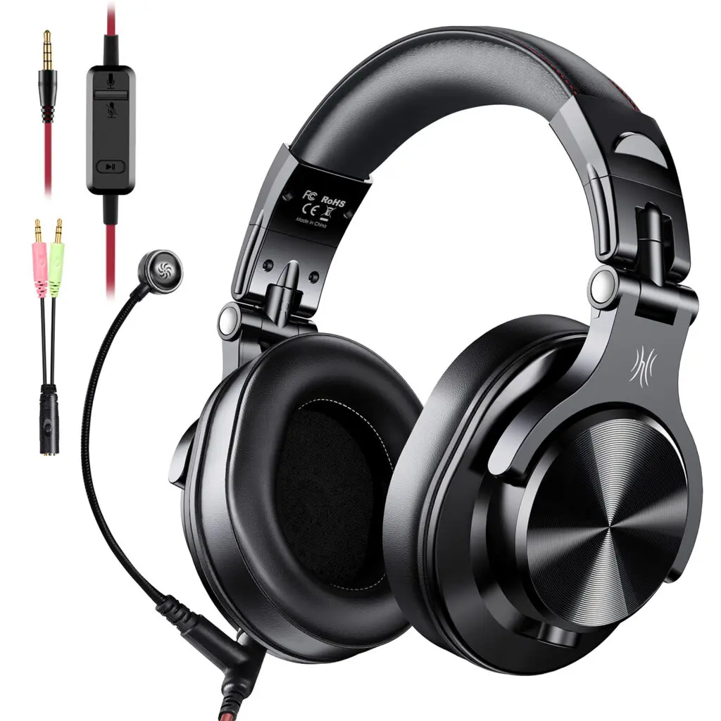 Căști OneOdio A71M negru cu microfon boom jack 3.5 mm
