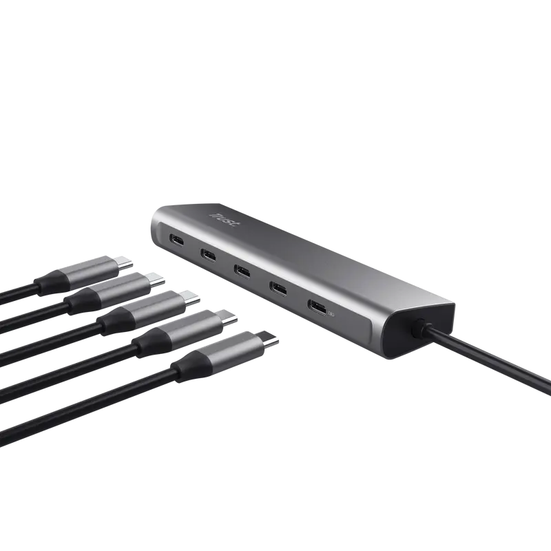 Hub USB-C Trust Halyx 25136 5 porturi 100W PD