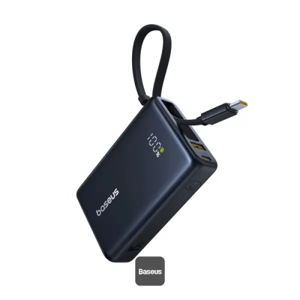 Acumulator extern Baseus PicoGo 10000mAh 45W display USB-C negru