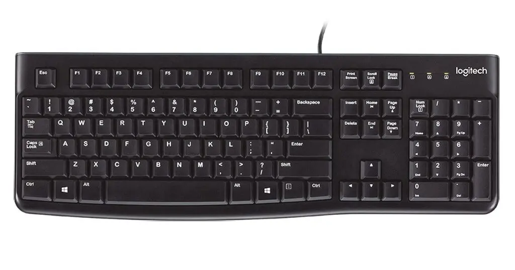 Tastatură Logitech K120 USB cu fir neagră