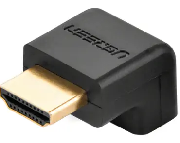 Adaptor Ugreen HDMI 20109 unghi 90 grade down L negru HD112