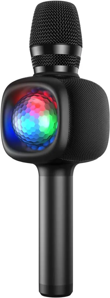 Microfon OneOdio Bopmen Star 10 wireless negru Bluetooth 5.2 karaoke