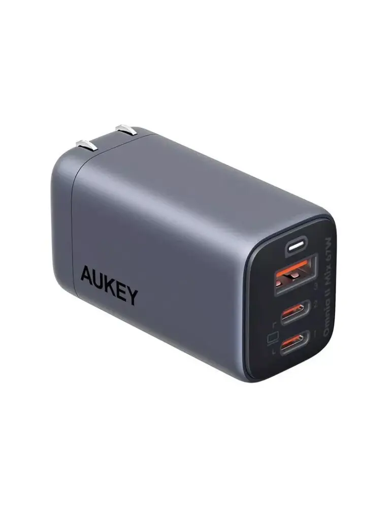 Incarcator universal Aukey PA-B6U VOLTAPEX II, 67W PD GAN, 2xUSB-C, 1xUSB-A, 69x40x34mm