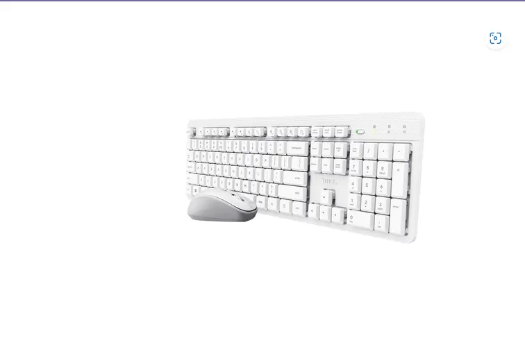 Kit tastatură mouse Trust Ody V2 WL alb silent wireless