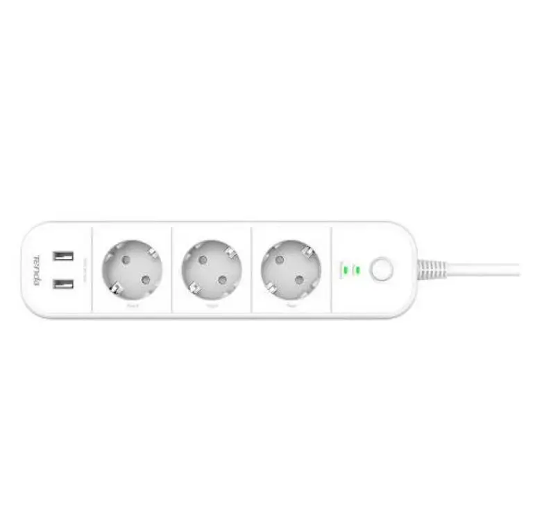 Prelungitor smart WiFi 3 prize si 2 USB 1.5m Tenda Beli SP15 Alb