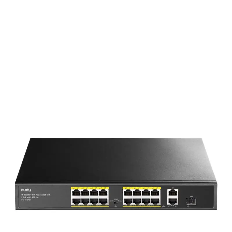 Switch FS1018PS1, Cudy, 16 porturi, 200W, Negru