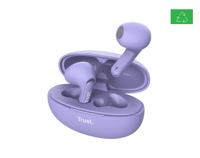 Căști wireless Trust Yavi Bluetooth ENC violet TWS