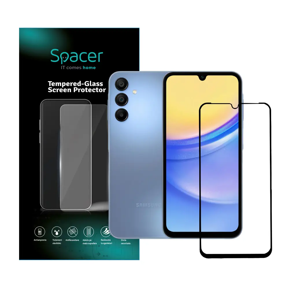 Folie sticla Spacer Samsung Galaxy A15 9H 0,3 mm