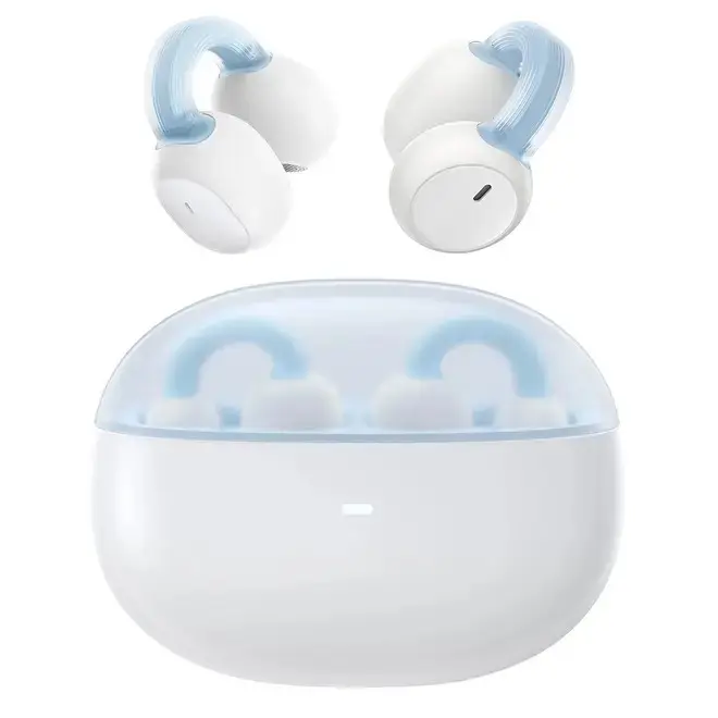 Căști Baseus AirGo 1 Ring albe open-ear TWS