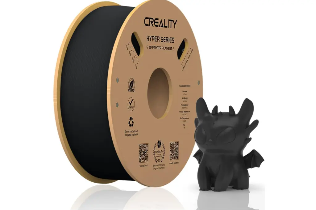 Filament pentru imprimanta 3D, Creality, Hyper PLA, Negru
