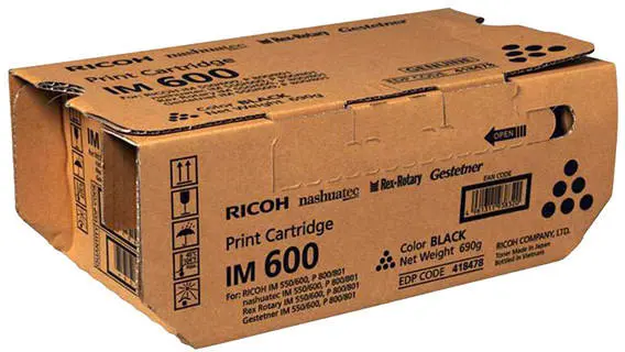 Cartus Toner Ricoh IM 600, pentru P800/ P801, 25000 pagini, Negru