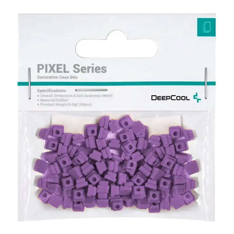 Accesoriu decorativ DeepCool PIXEL violet 100 buc