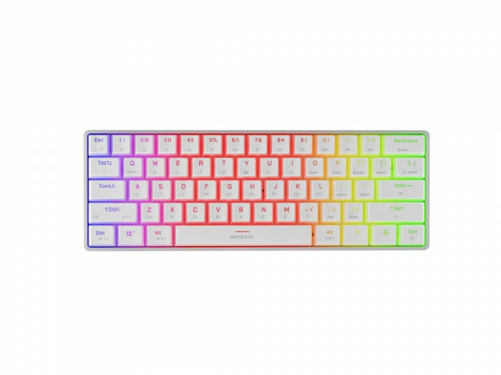 Tastatură mecanică wireless Genesis THOR 660 G2 Gateron Red alb
