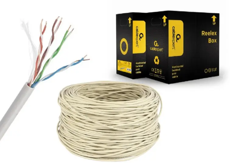 Cablu UTP Gembird UPC-5004E-SOL-Y Cat5e 305m galben