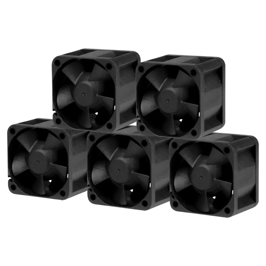 Ventilator ARCTIC S4028-15K, Negru, pachet 5 ventilatoare, Negru