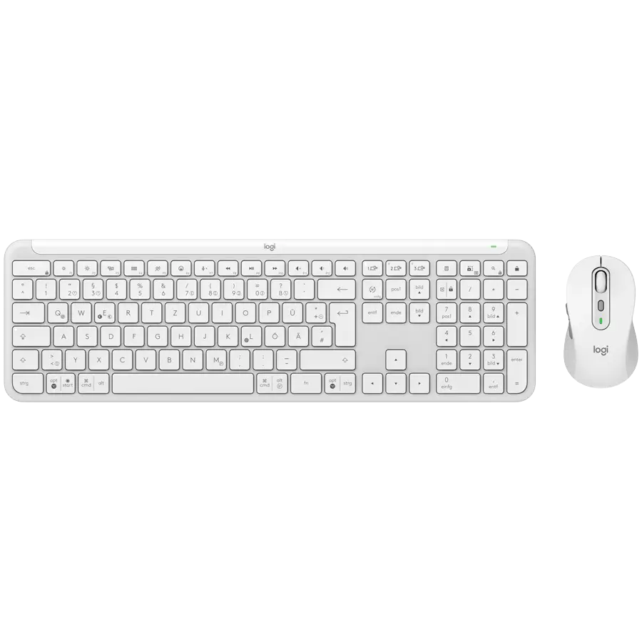 Kit Logitech Wireless Signature Slim MK950, Alb