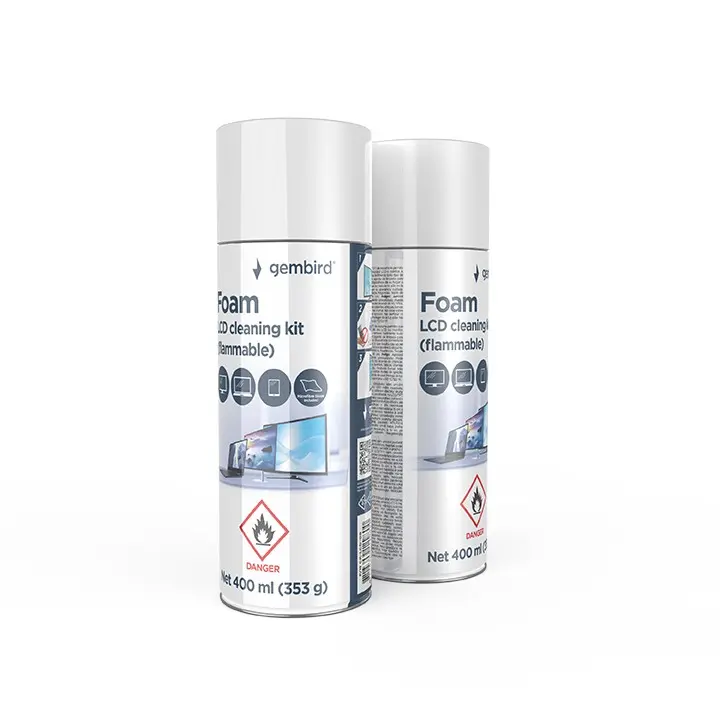 Set curățare Gembird CK-LCD-08 spumă LCD 400 ml
