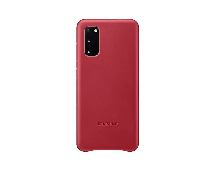 Husă Samsung Galaxy S20 piele Roșu