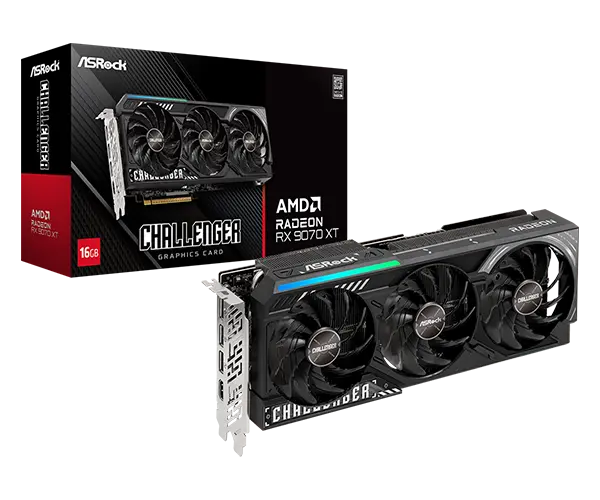 Placă video ASRock RX9070 XT Challenger 16GB GDDR6